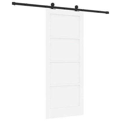 Schiebetür ORKDAL Weiß und Schwarz 83 x 202 cm