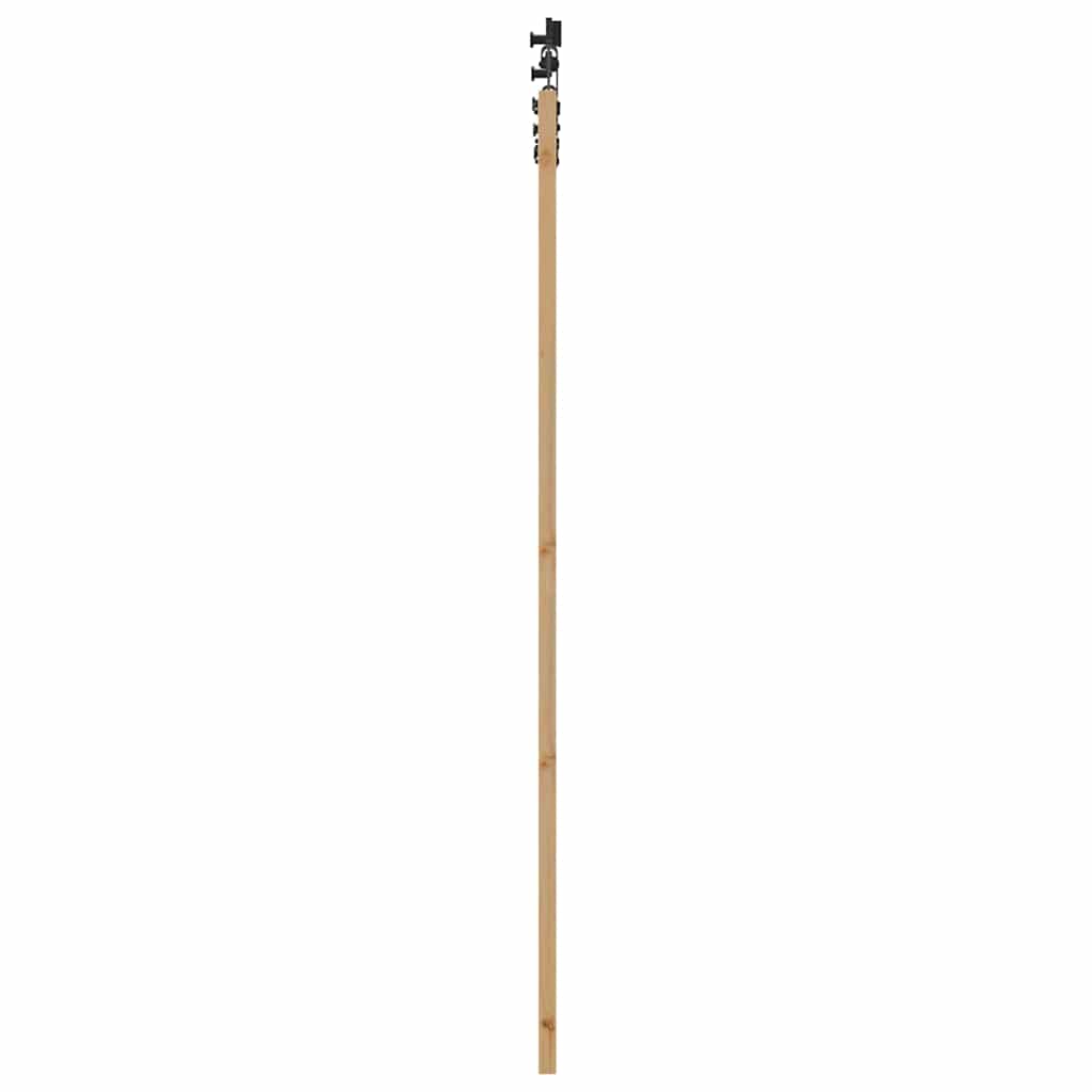 Schiebetür Natur und Schwarz 83 x 211 cm
