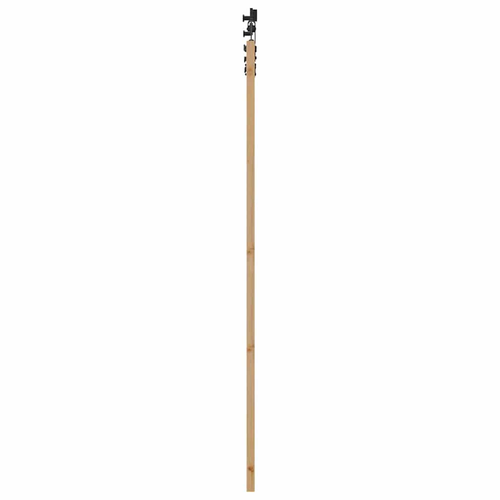 Schiebetür Natur und Schwarz 86 x 211 cm
