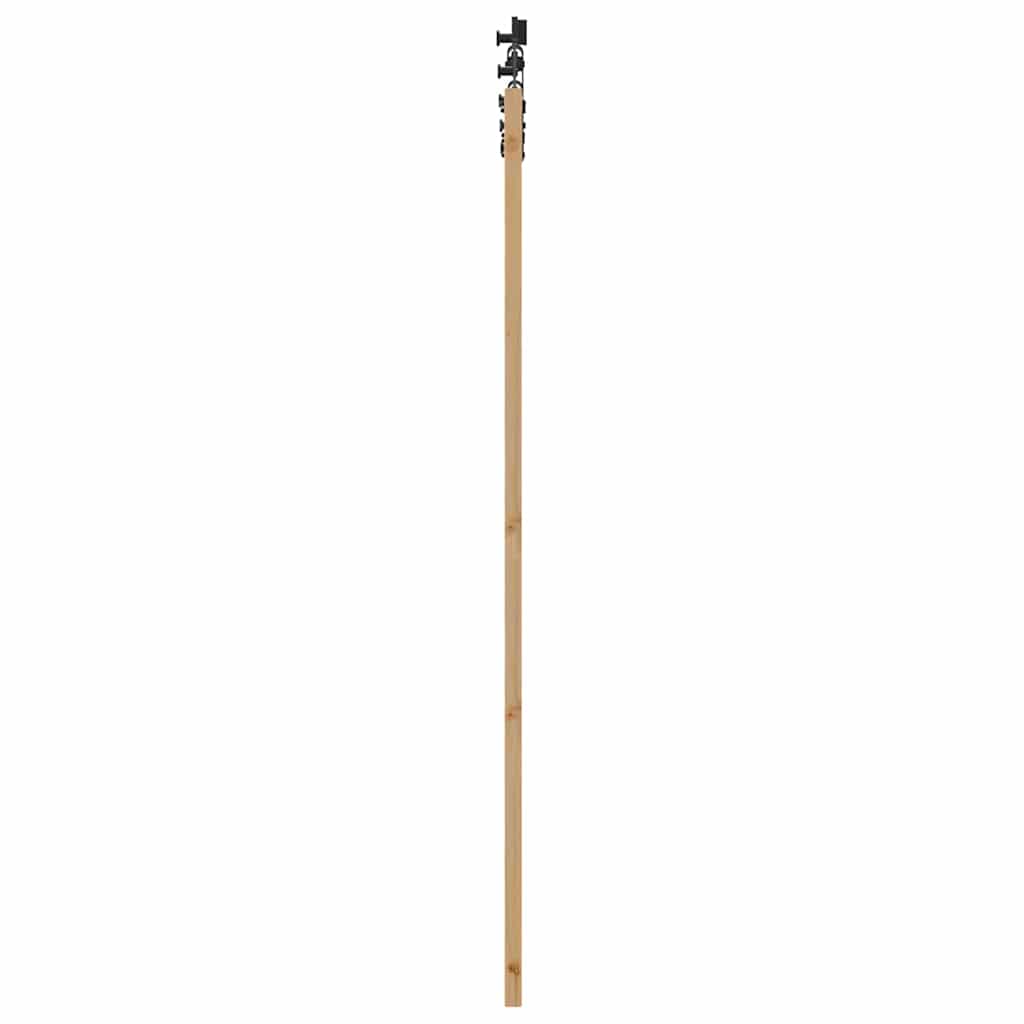 Schiebetür Natur und Schwarz 83 x 202 cm