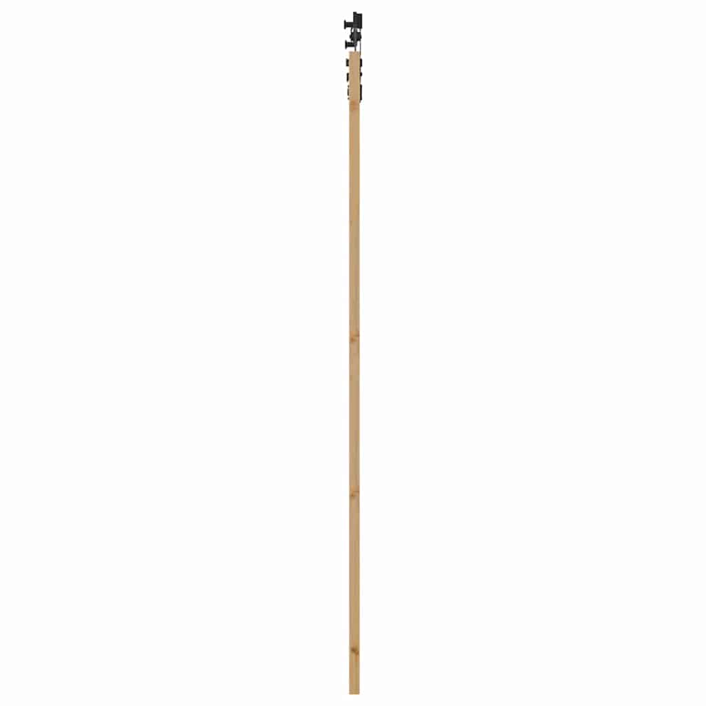 Schiebetür Natur und Schwarz 83 x 232 cm
