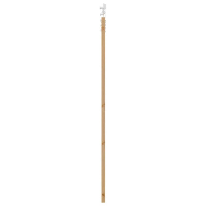 Schiebetür Weiß 83 x 202 cm Massives Kiefernholz und Stahl