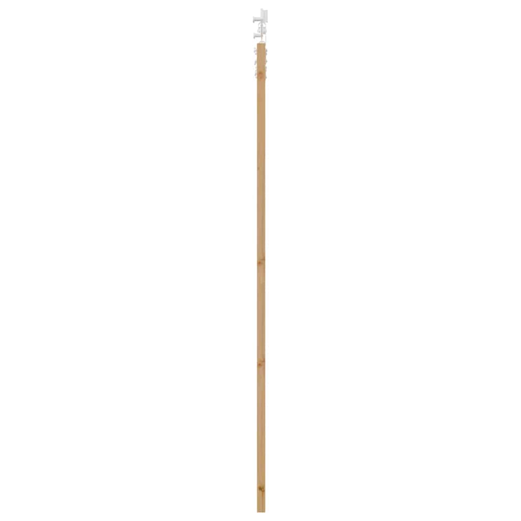 Schiebetür Weiß 83 x 211 cm Massives Kiefernholz und Stahl
