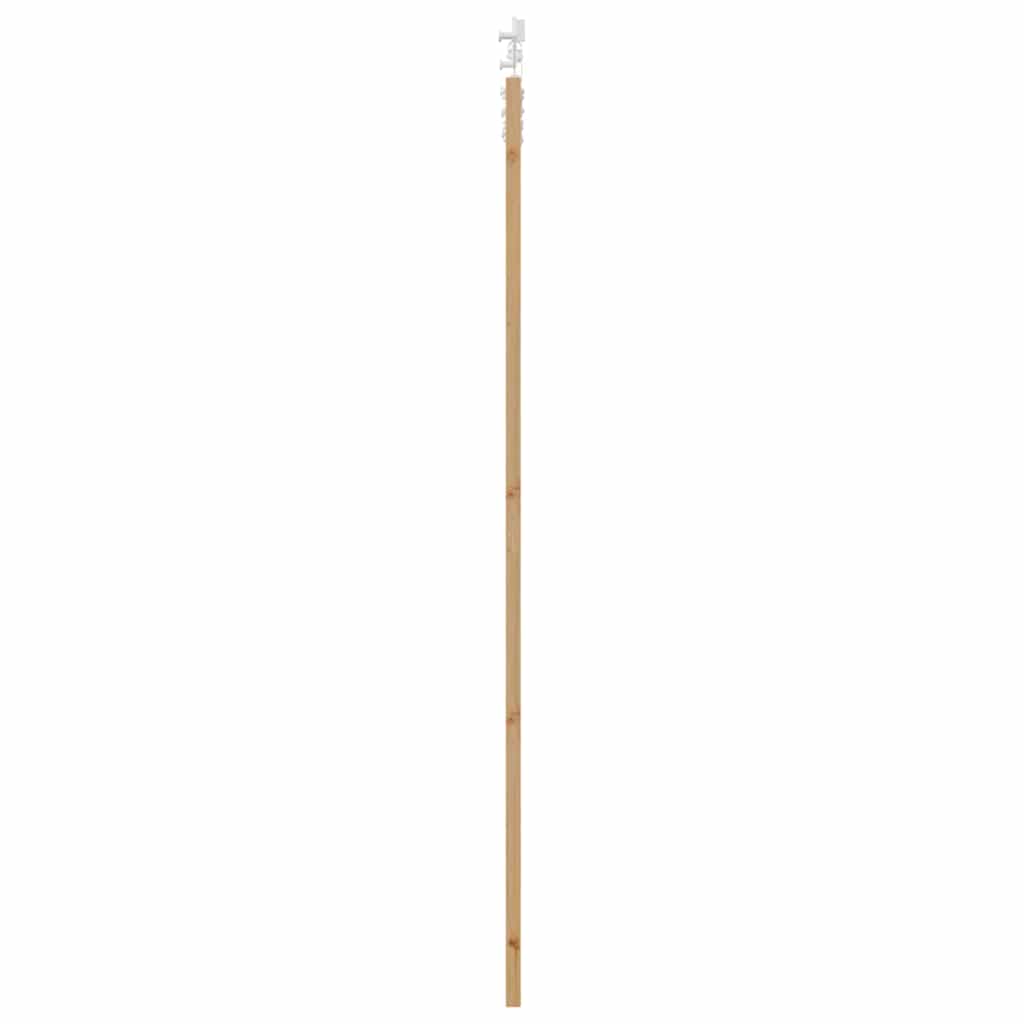 Schiebetür Weiß 83 x 232 cm Massives Kiefernholz und Stahl