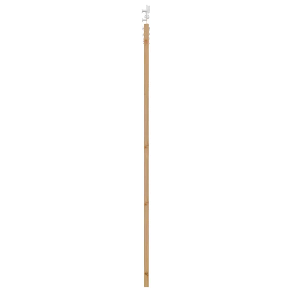 Schiebetür Weiß 86 x 211 cm Massives Kiefernholz und Stahl