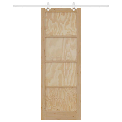 Schiebetür Natur und Weiß 83 x 232 cm