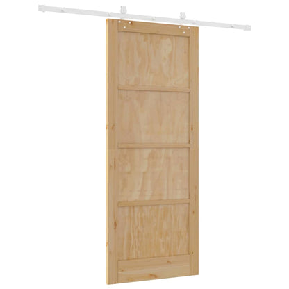 Schiebetür Natur und Weiß 86 x 211 cm