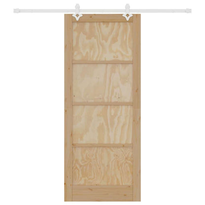 Schiebetür Natur und Weiß 86 x 211 cm