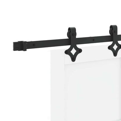 Schiebetür-Set Sonstiges ORKDAL Weiß und Schwarz 83 x 202 cm