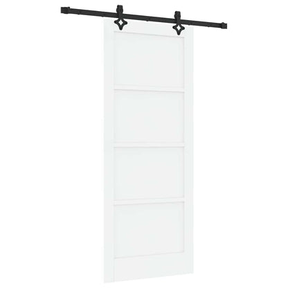 Schiebetür-Set Sonstiges ORKDAL Weiß und Schwarz 83 x 202 cm