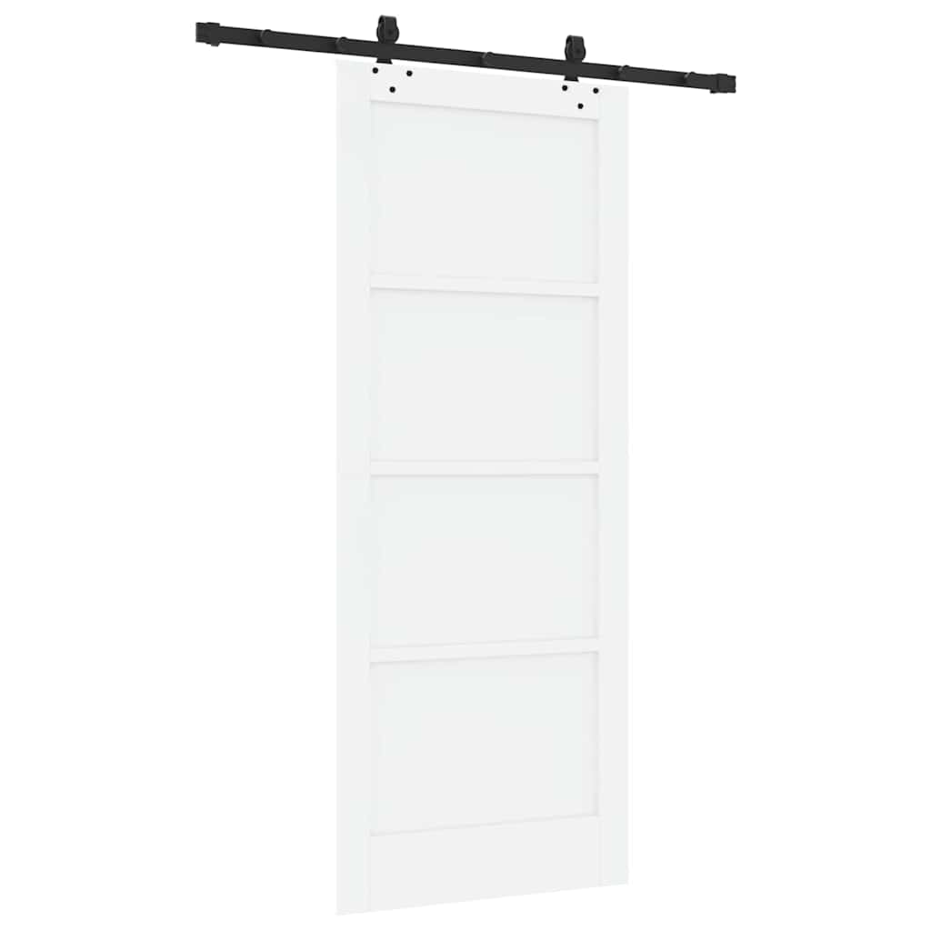 Schiebetür-Set Sonstiges ORKDAL Weiß und Schwarz 83 x 202 cm