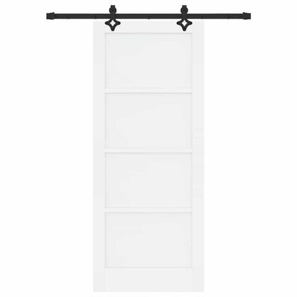 Schiebetür-Set Sonstiges ORKDAL Weiß und Schwarz 83 x 202 cm