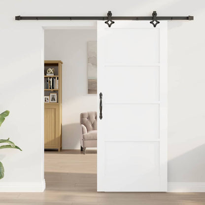 Schiebetür-Set Sonstiges ORKDAL Weiß und Schwarz 83 x 202 cm