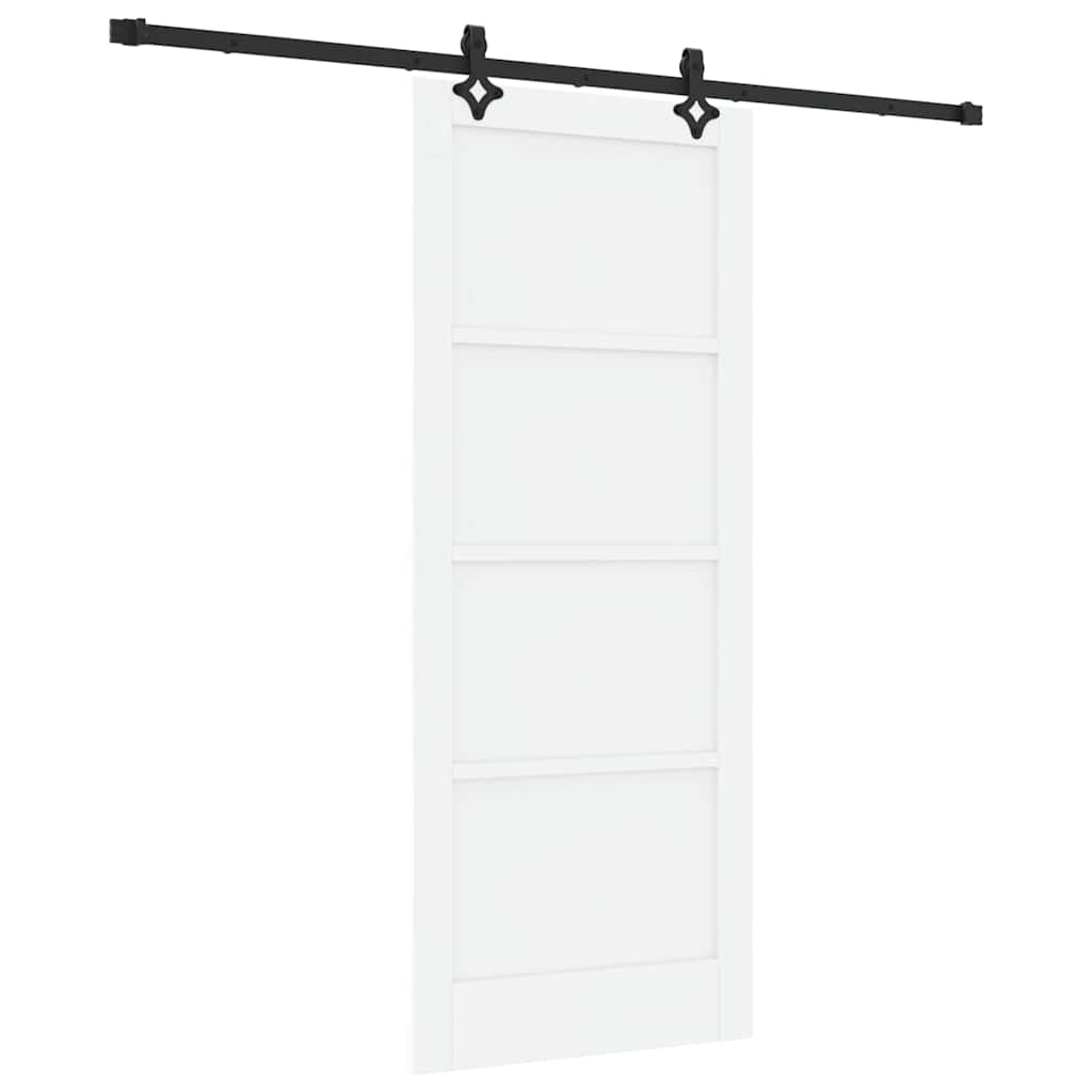 Schiebetür-Set Sonstiges ORKDAL Weiß und Schwarz 83 x 202 cm