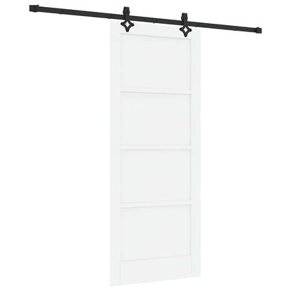 Schiebetür-Set Sonstiges ORKDAL Weiß und Schwarz 83 x 202 cm