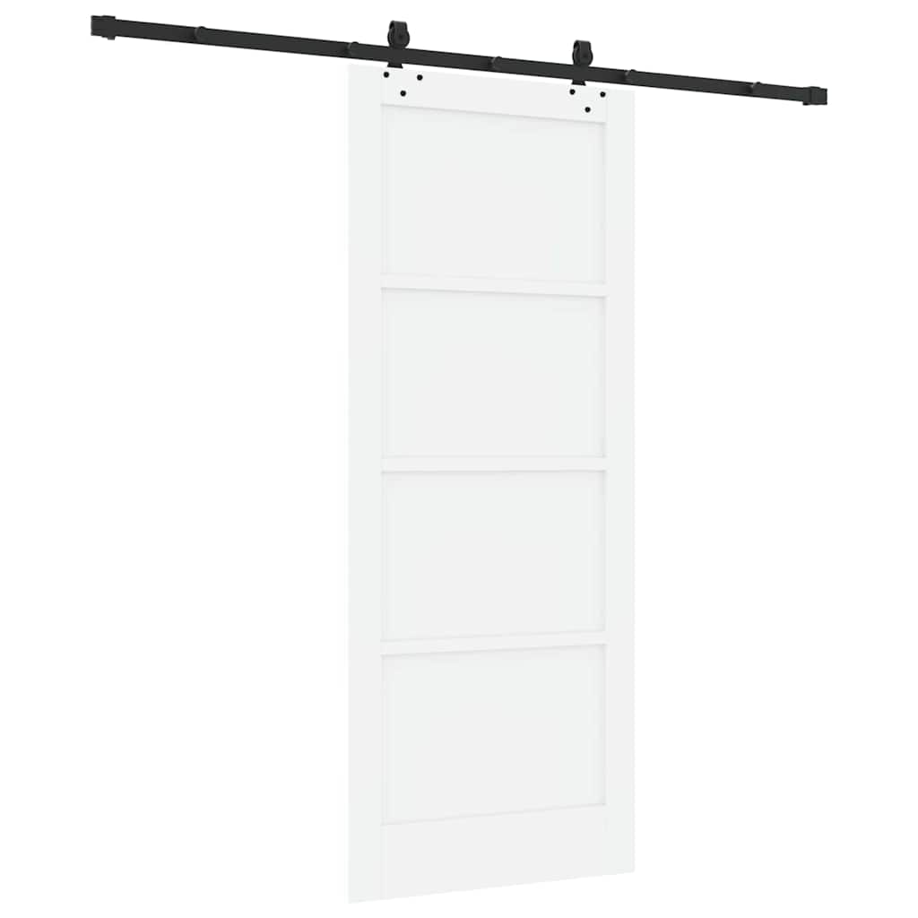 Schiebetür-Set Sonstiges ORKDAL Weiß und Schwarz 83 x 202 cm