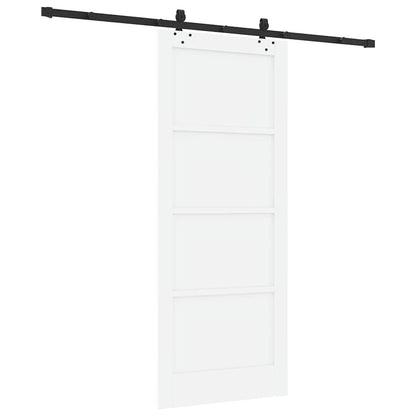 Schiebetür-Set Sonstiges ORKDAL Weiß und Schwarz 83 x 202 cm
