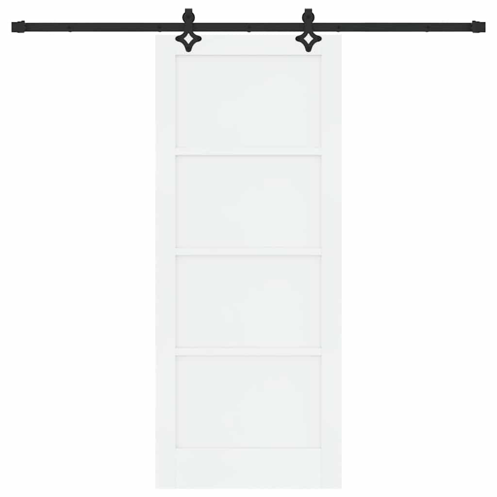Schiebetür-Set Sonstiges ORKDAL Weiß und Schwarz 83 x 202 cm