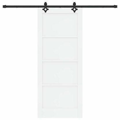 Schiebetür-Set Sonstiges ORKDAL Weiß und Schwarz 83 x 202 cm