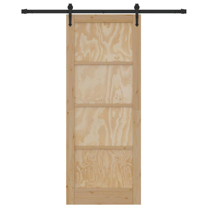 Schiebetür Sonstiges ORKDAL Natur und Schwarz 83 x 211 cm