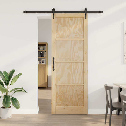 Schiebetür Sonstiges ORKDAL Natur und Schwarz 83 x 232 cm