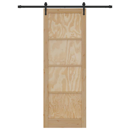 Schiebetür Sonstiges ORKDAL Natur und Schwarz 83 x 232 cm