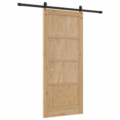 Schiebetür Sonstiges ORKDAL Natur und Schwarz 86 x 198,5 cm
