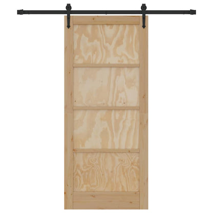 Schiebetür Sonstiges ORKDAL Natur und Schwarz 86 x 198,5 cm