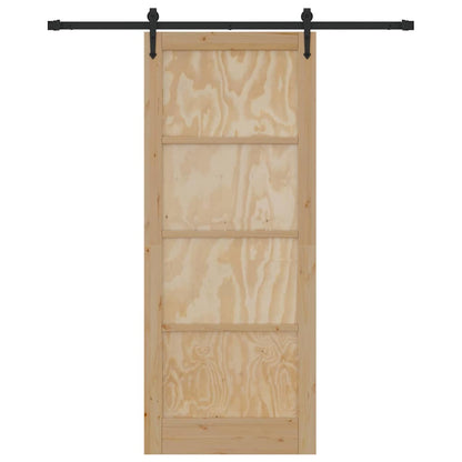 Schiebetür Sonstiges ORKDAL Natur und Schwarz 86 x 211 cm