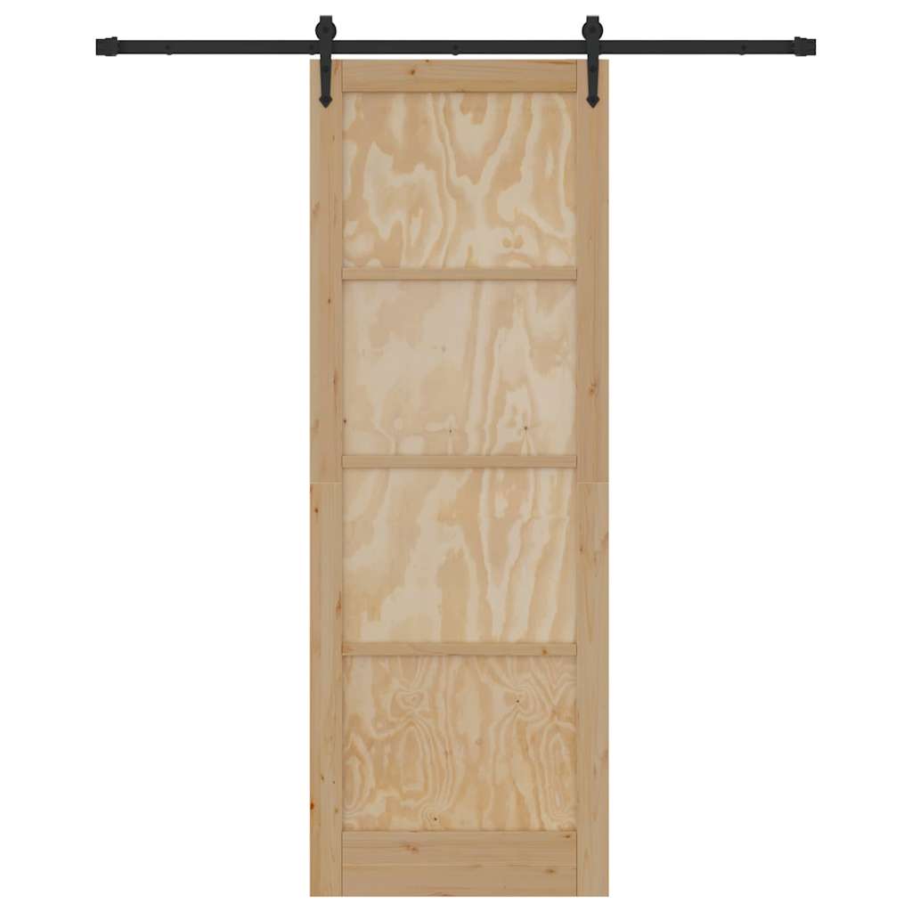 Schiebetür Sonstiges ORKDAL Natur und Schwarz 83 x 232 cm