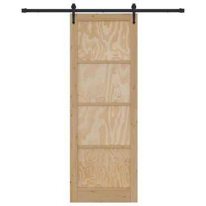 Schiebetür Sonstiges ORKDAL Natur und Schwarz 83 x 232 cm