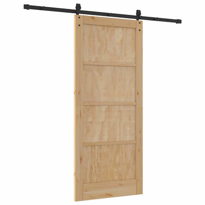 Schiebetür Sonstiges ORKDAL Natur und Schwarz 86 x 198,5 cm