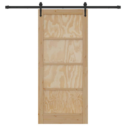 Schiebetür Sonstiges ORKDAL Natur und Schwarz 86 x 198,5 cm