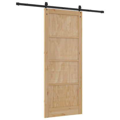 Schiebetür Sonstiges ORKDAL Natur und Schwarz 86 x 211 cm