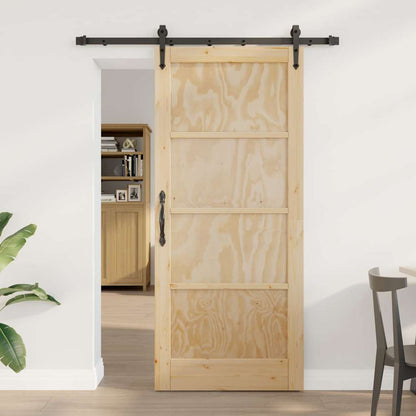 Schiebetür ORKDAL Braun 78 x 202 cm Massivholz Kiefer