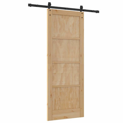 Schiebetür ORKDAL Braun 78 x 202 cm Massivholz Kiefer