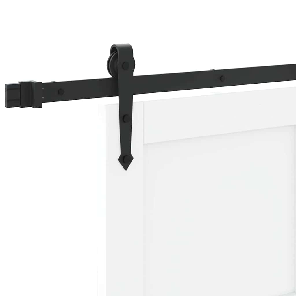 Schiebetür ORKDAL Weiß 83 x 202 cm Massivholz Kiefer