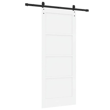 Schiebetür ORKDAL Weiß 83 x 202 cm Massivholz Kiefer