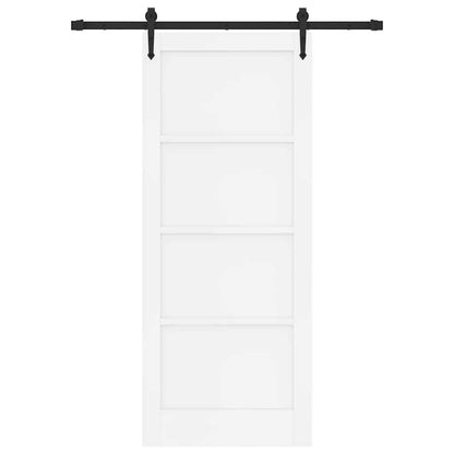 Schiebetür ORKDAL Weiß 83 x 202 cm Massivholz Kiefer