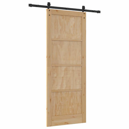 Schiebetür ORKDAL Braun 83 x 211 cm Massivholz Kiefer