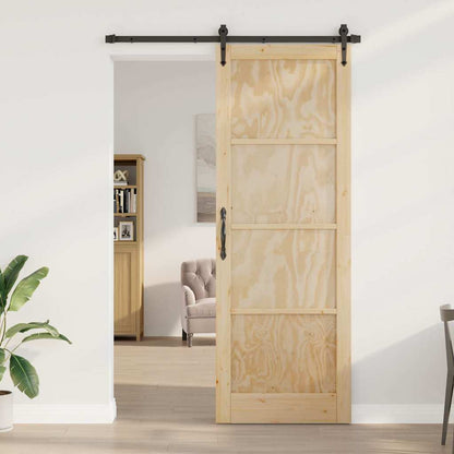 Schiebetür ORKDAL Braun 83 x 232 cm Massivholz Kiefer