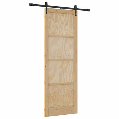 Schiebetür ORKDAL Braun 83 x 232 cm Massivholz Kiefer