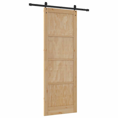 Schiebetür ORKDAL Braun 83 x 232 cm Massivholz Kiefer