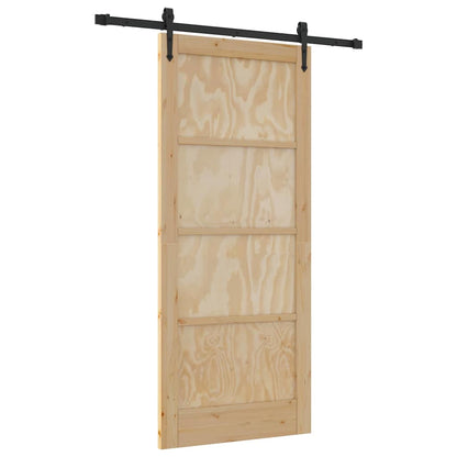 Schiebetür ORKDAL Braun 86 x 198,5 cm Massivholz Kiefer