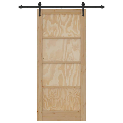 Schiebetür ORKDAL Braun 86 x 198,5 cm Massivholz Kiefer