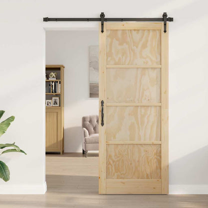 Schiebetür ORKDAL Braun 86 x 211 cm Massivholz Kiefer