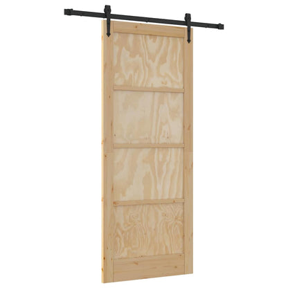 Schiebetür ORKDAL Braun 86 x 211 cm Massivholz Kiefer
