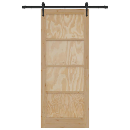 Schiebetür ORKDAL Braun 86 x 211 cm Massivholz Kiefer