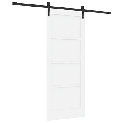 Schiebetür ORKDAL Weiß 83 x 202 cm Massivholz Kiefer