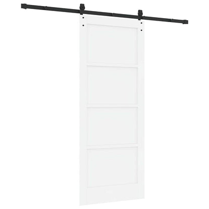 Schiebetür ORKDAL Weiß 83 x 202 cm Massivholz Kiefer